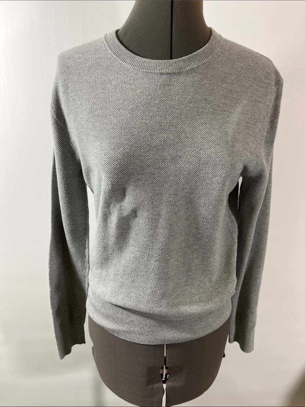 J. Crew Women's Light Gray Crewneck Sweater